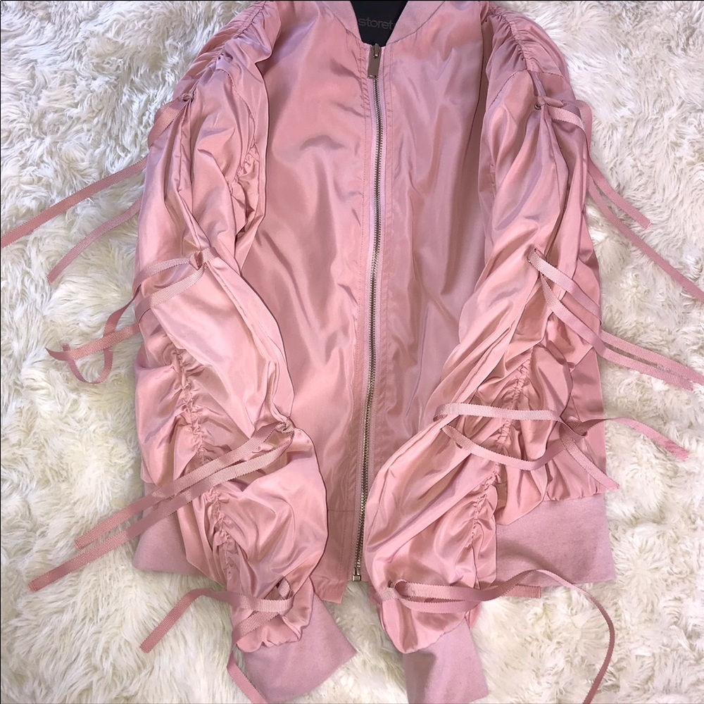 STORETS Satin Bomber Jacket - Picture 4 of 7